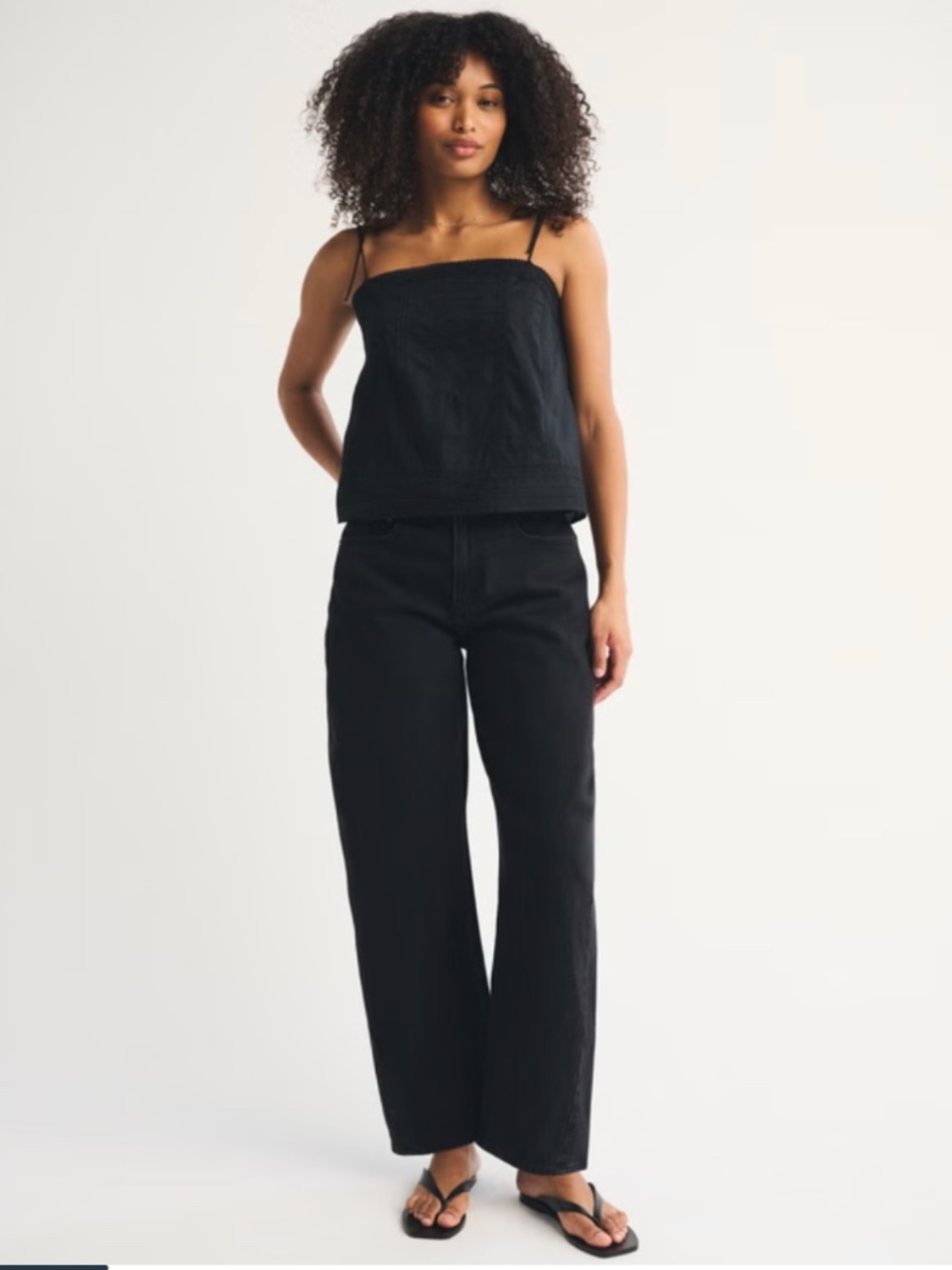 Abercrombie Curve Love High Rise Barrel Jean - Picture 1 of 6